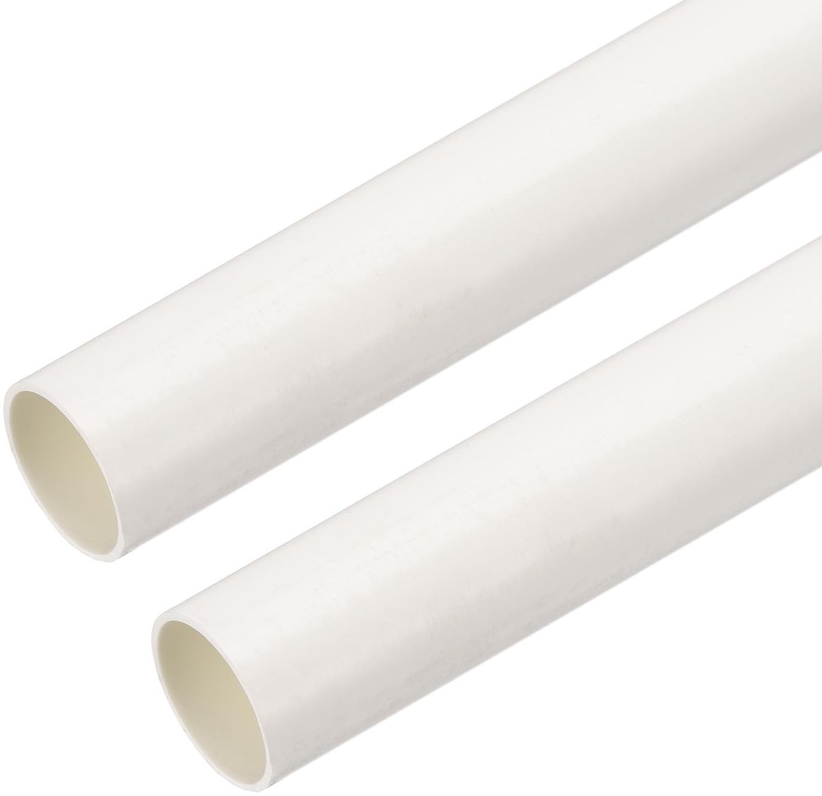 Omgoods - PVC-Slang 1m voor Elektrische Bedrading (Wit, 2 Stuks)