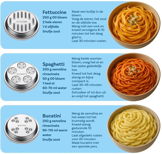 Omgoods - 7-in-1 Pasta Maker voor KitchenAid Mixers - Inclusief Diverse Vormen — afbeelding 3