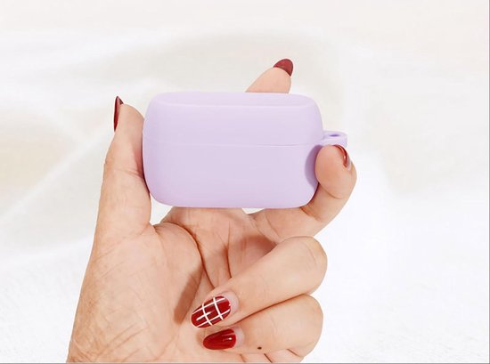 Cilicone hoes voor Jabra Elite 3, ultradunne zachte hoes, slim fit, anti-val, niet gemakkelijk te vuil - zwart — afbeelding 3
