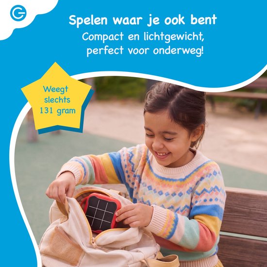 Silvergear Boter Kaas en Eieren Spel 3-in-1 - Whack A Mole - Tic Tac Toe - Geheugenspel - Reisspelletjes Kinderen - Educatief Speelgoed - Reisspellen - Cadeau voor Jongens en Meisjes - Vakantie Vliegtuig / Auto - Reizen - 6, 7, 8, 9+ Jaar - Rood