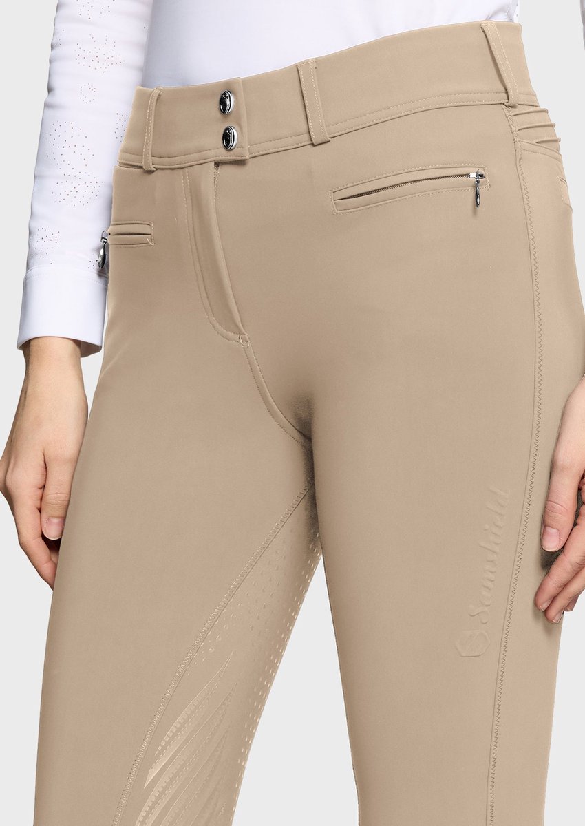 Samshield Clara Air Knie Grip Rijbroek Dames XS Sand