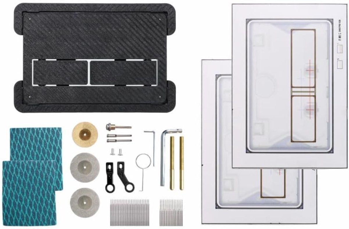 Betegelbare Drukplaat - WC Bedieningsplaat Omkeerbaar - Moderne Badkamer - Verborgen Magneetbevestiging - 15 x 10 x 10 cm - Zwart