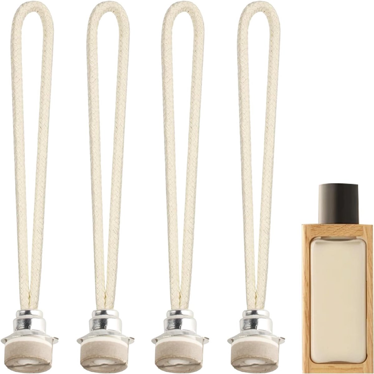 Set van 4 lonten 18 mm voor herderslamp, olielamp | Vervangende luchtcontrole, katalytische brander, lamplonten voor aromatherapie, huisdecoratie, 18 mm
