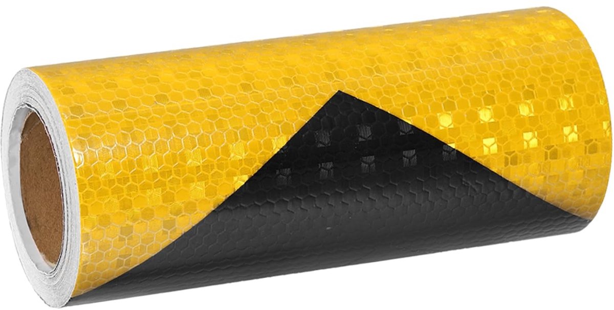 Omgoods - Reflecterend Plakband - 15 cm x 5 m voor Veiligheidswaarschuwing en Zichtbaarheid