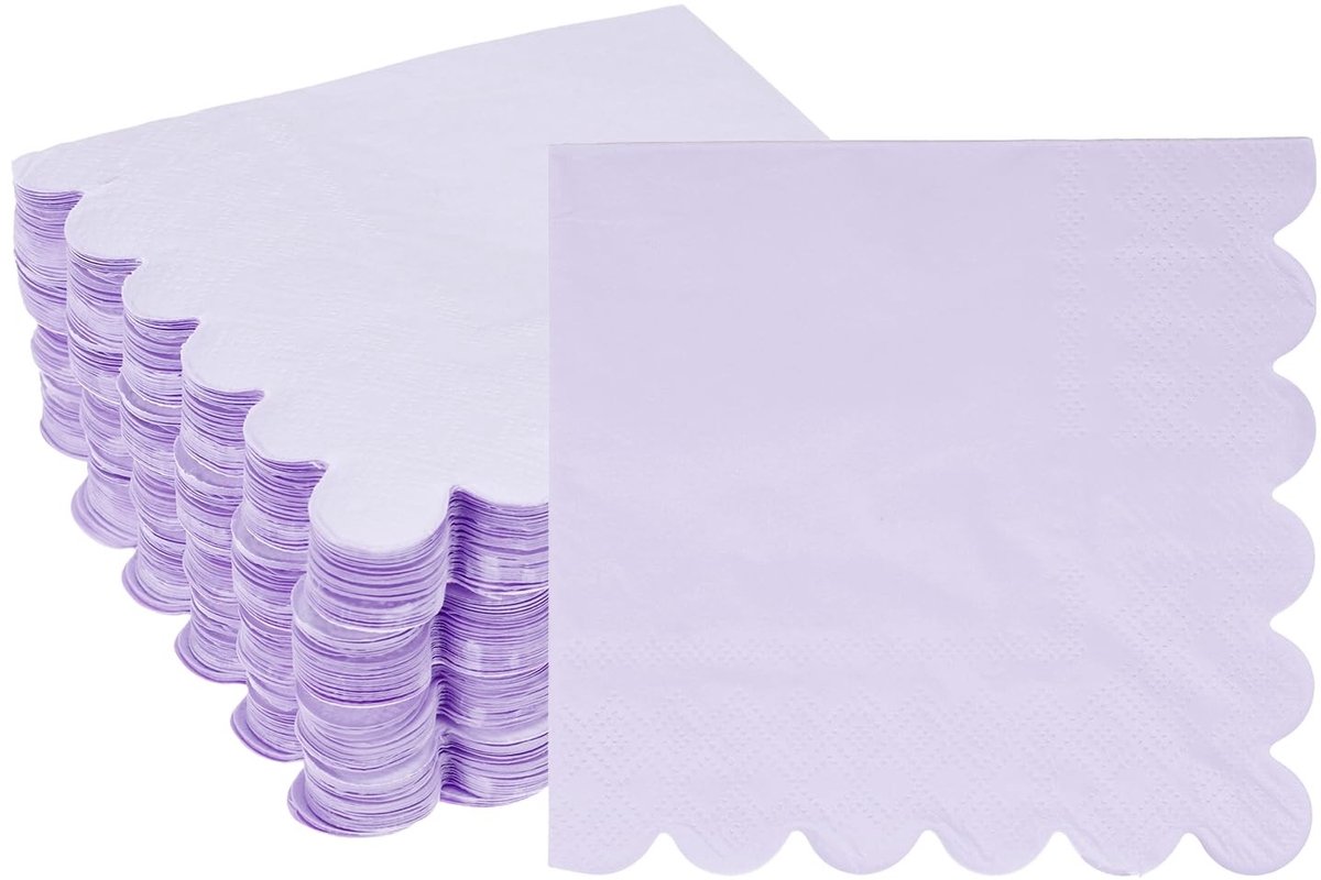 Omgoods - QUARKZMAN Cocktailservetten 100 stuks Lichtpaars - 25x25 cm Papieren Servetten voor Feesten