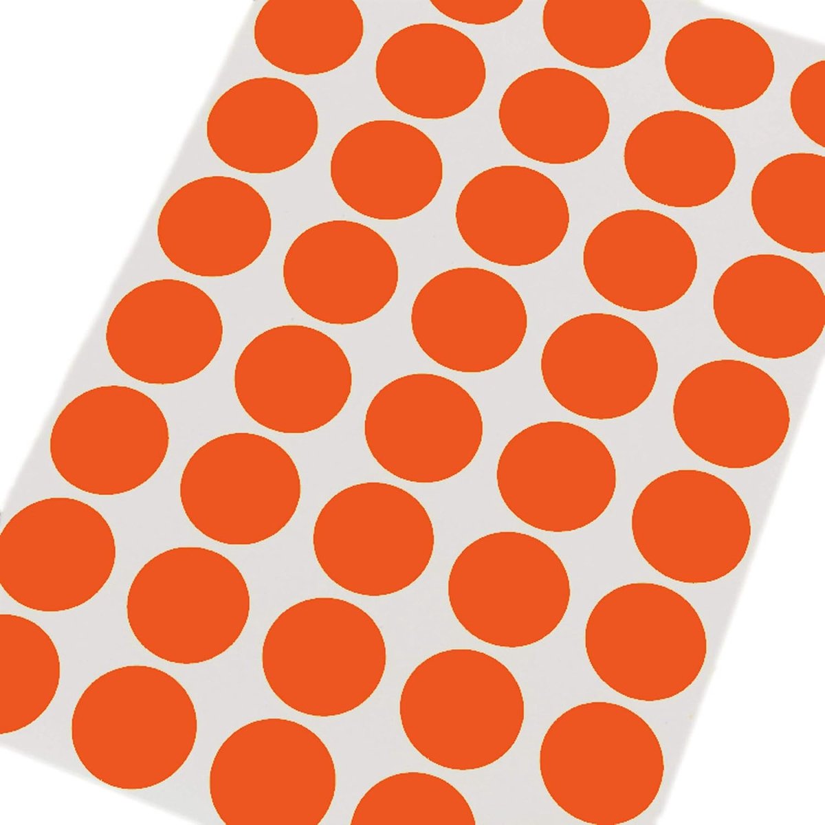 Markeringspunten van papier zelfklevende kleur, grootte en hoeveelheid naar keuze (oranje 8 mm 50 stuks)