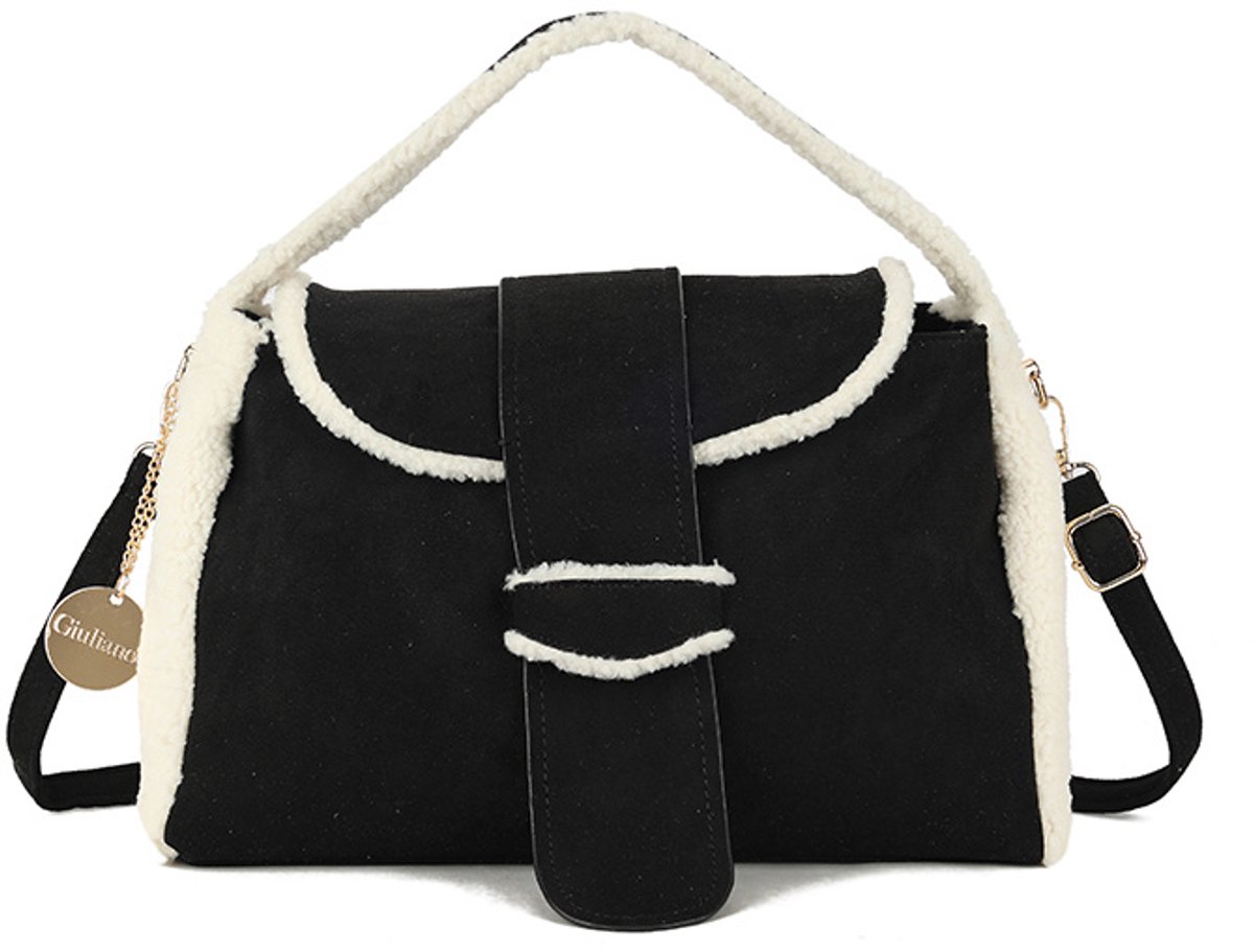 Giuliano teddy handtas Lotte - Dames - Zwart