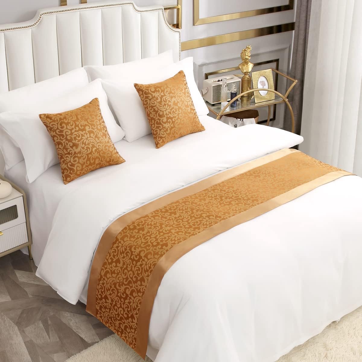 Bedloper, Duurzame Decoratieve Bed Sjaal voor Huis en Hotel (Kussenhoezen worden apart verkocht)
