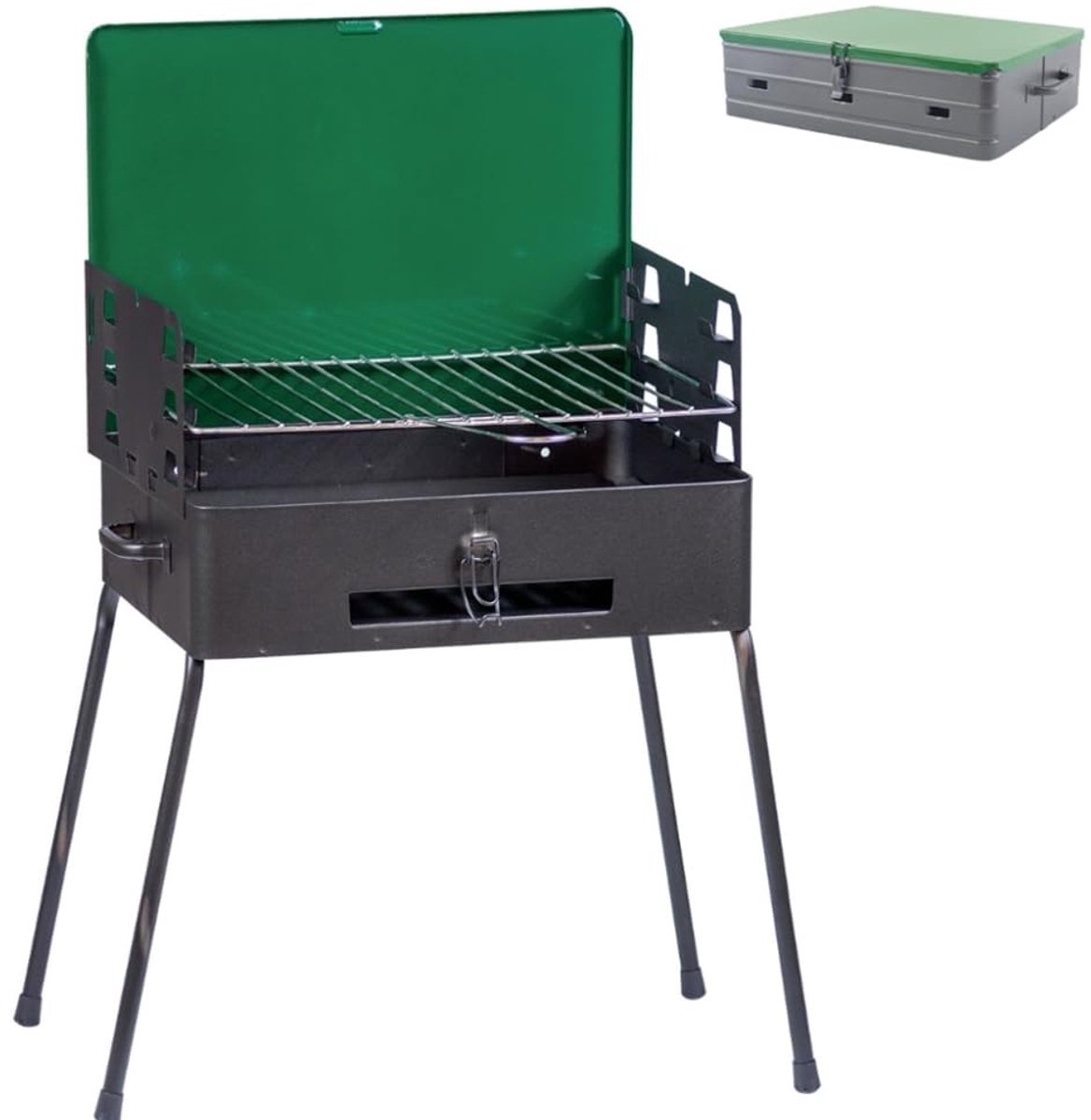 Omgoods - Opvouwbare Houtskool Grill met Tas - Draagbare Grill