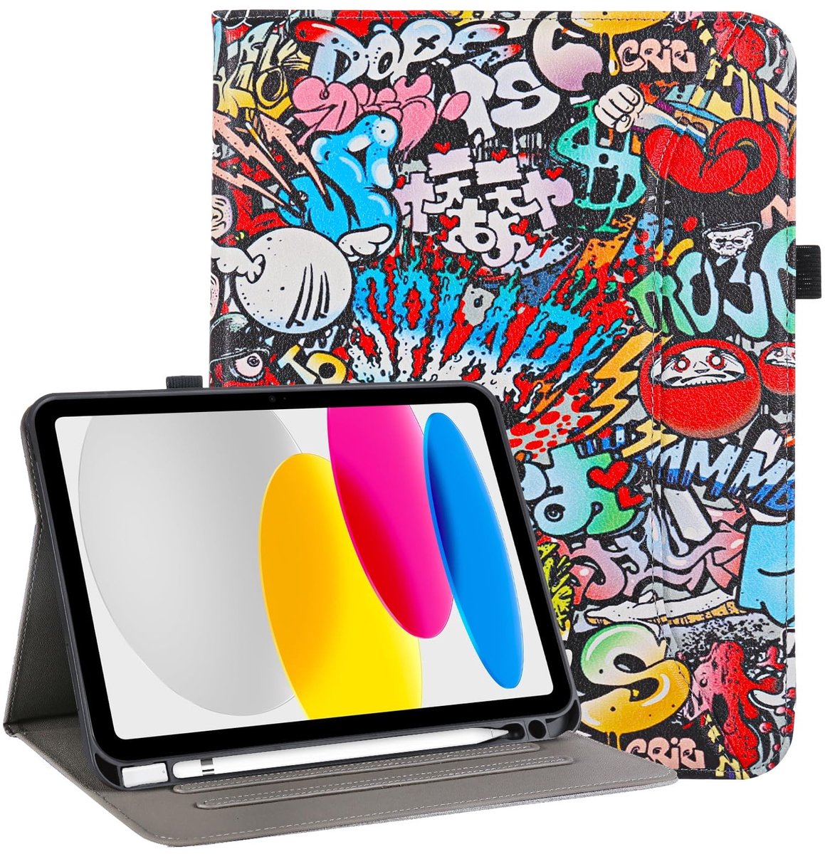 Omgoods - Hoes voor iPad A16 11 Inch 2025 - Met Penhouder en Multifunctionele Ondersteuning
