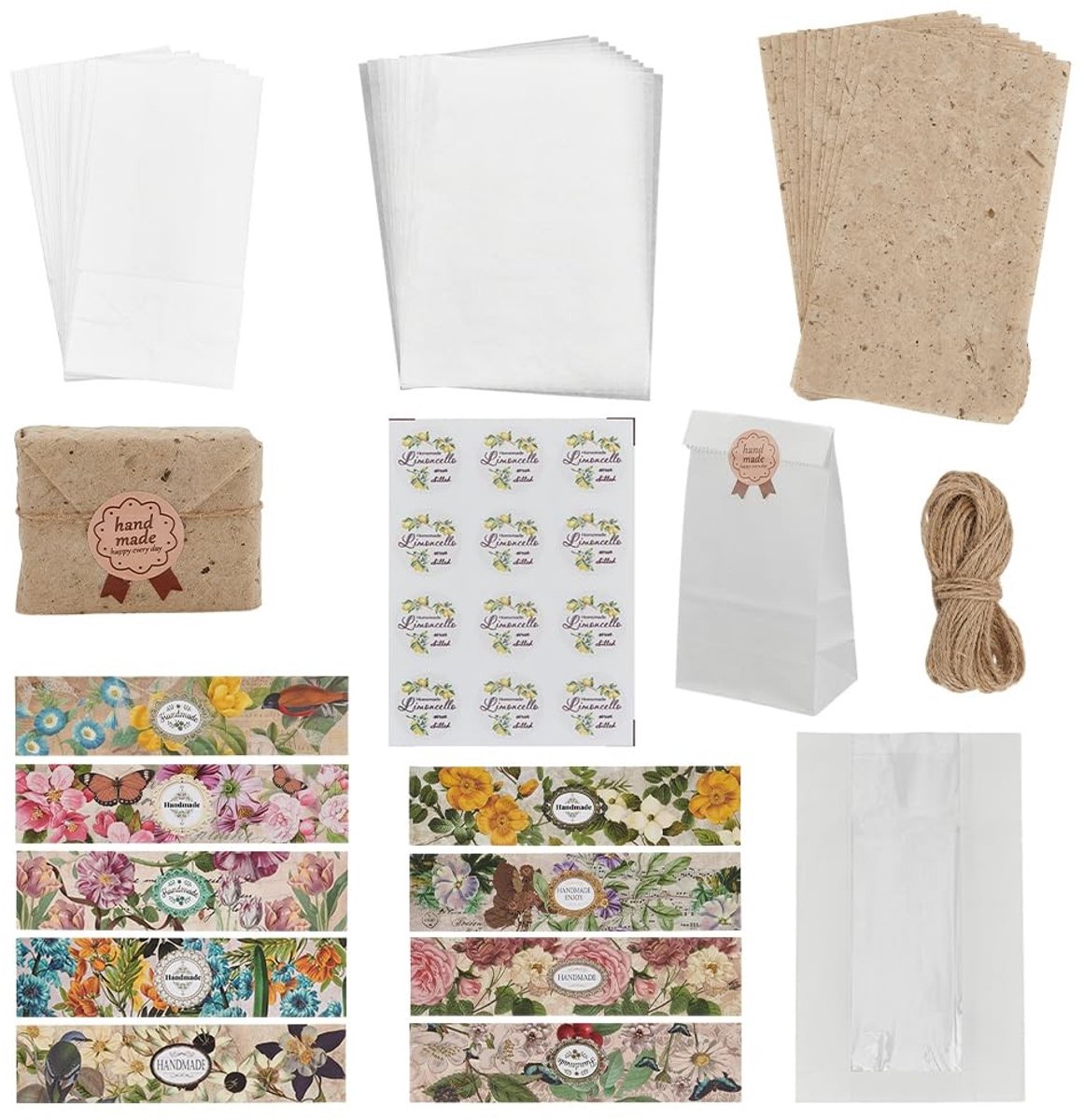 Omgoods - Labels en Zeepverpakkingsset - 36 Stuks Creatieve Decoratie