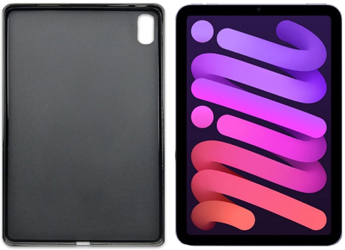 Omgoods - Ultradunne Soft Case voor iPad Mini 6 2021 - Zwart