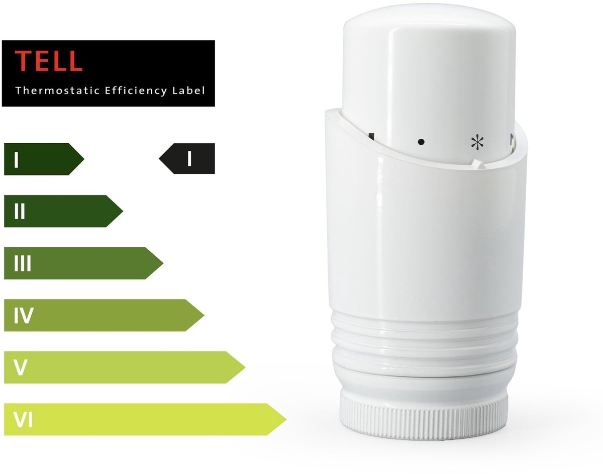 Omgoods - Set van 2 Thermostatische Radiatorkranen voor Eurocone Verbinding