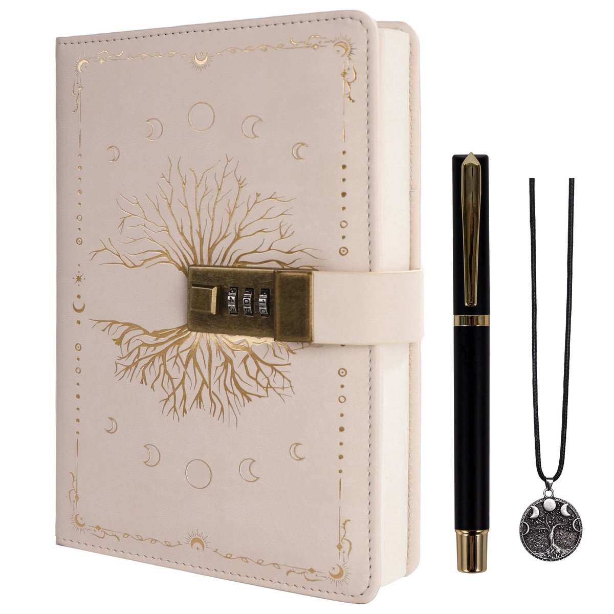 Omgoods - Dagboek met Slot - Vintage A5 Notitieboek voor Creatieven