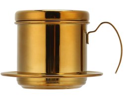 Omgoods- Koffiezetapparaat Draagbaar - Mini Percolator - RVS Koffiepot - Handheld Koffiecup - Koffiedruppel - Compact formaat