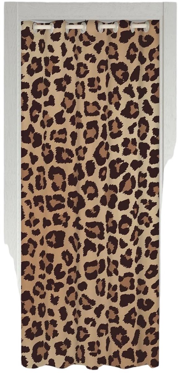 Omgoods - Leopard Deurgordijnen - Bruin Cheetah Print Deurgordijn voor Privacy en Decoratie