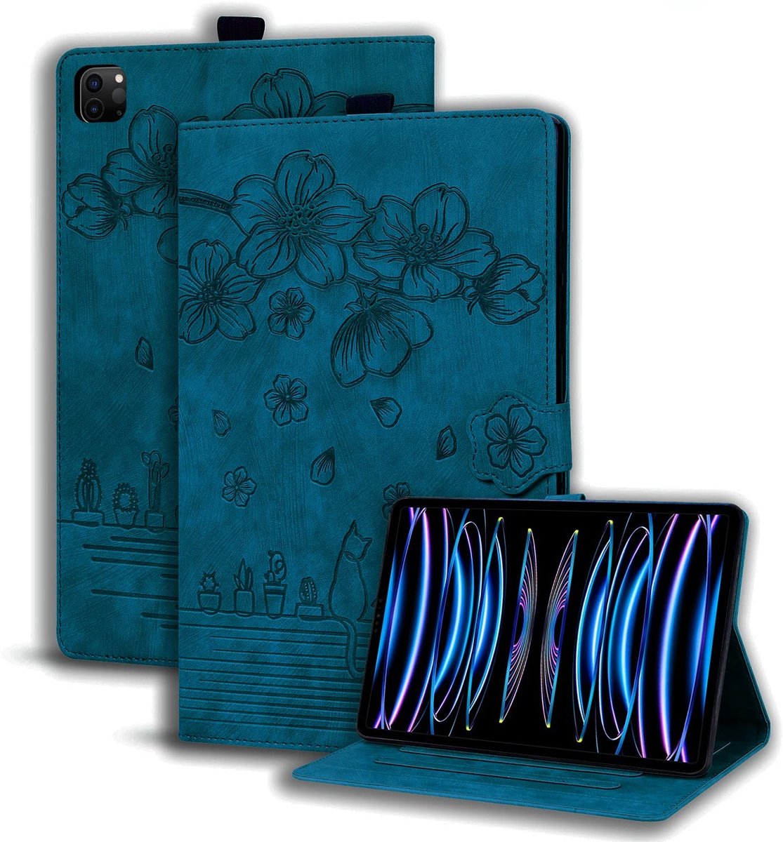 Omgoods - Folio Flip Hoes voor iPad Pro 12.9 inch - Met Penhouder en Standaardfunctie