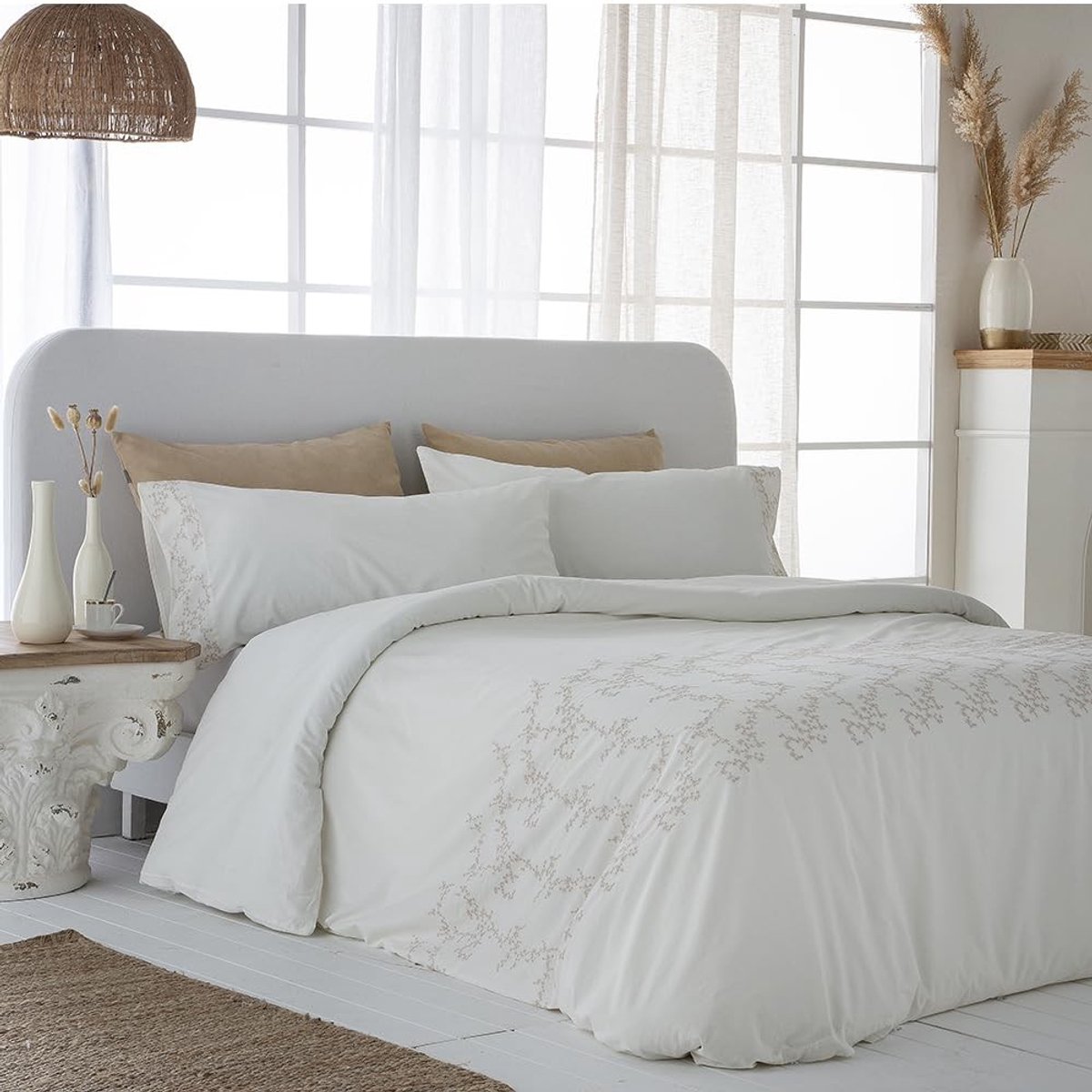 Omgoods - Percale Dekbedovertrek Set van 100% Katoen, 3-delig