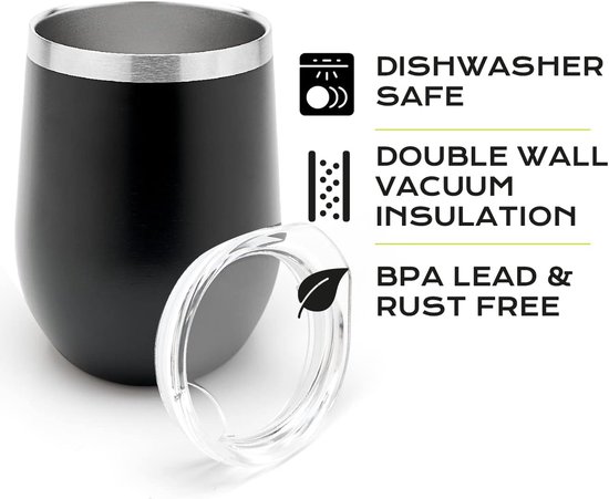 Moderne 350 ml Yerba Mate Kalebas Set - Dubbelwandig Roestvrij Staal - Inclusief Twee Bombilla's en Schoonmaakborstel — afbeelding 3