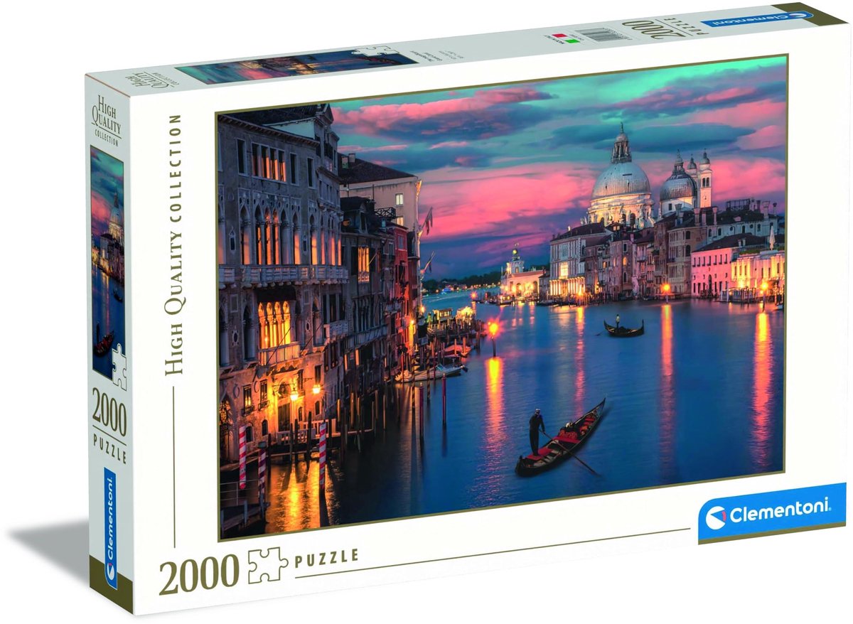 Omgoods - Venetië Kanaalpuzzel 2000 Stukjes voor Volwassenen