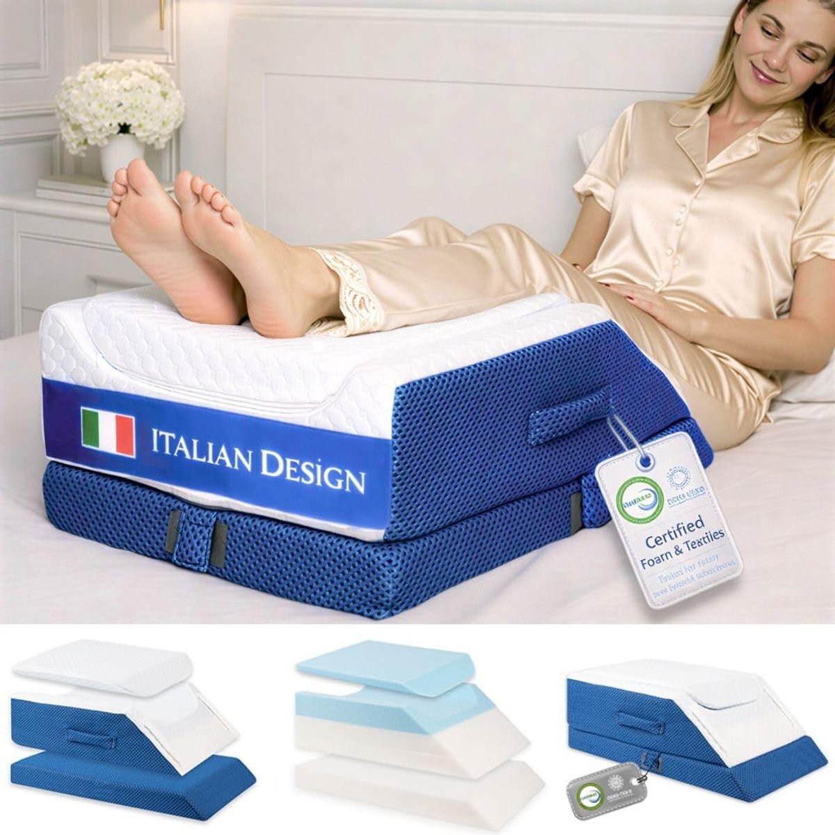 Omgoods - Leg Raising Cushion - Orthopedisch Kussen met 3 Verstelbare Hoogtes