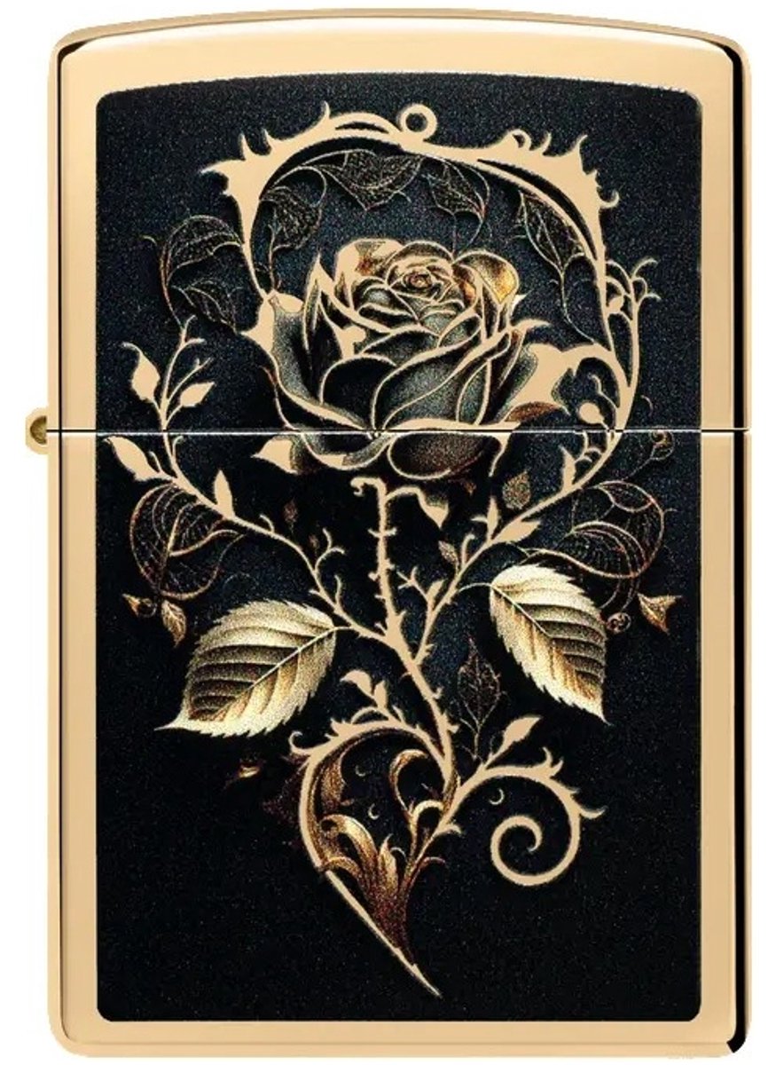 Zippo aansteker - Golden Rose Design