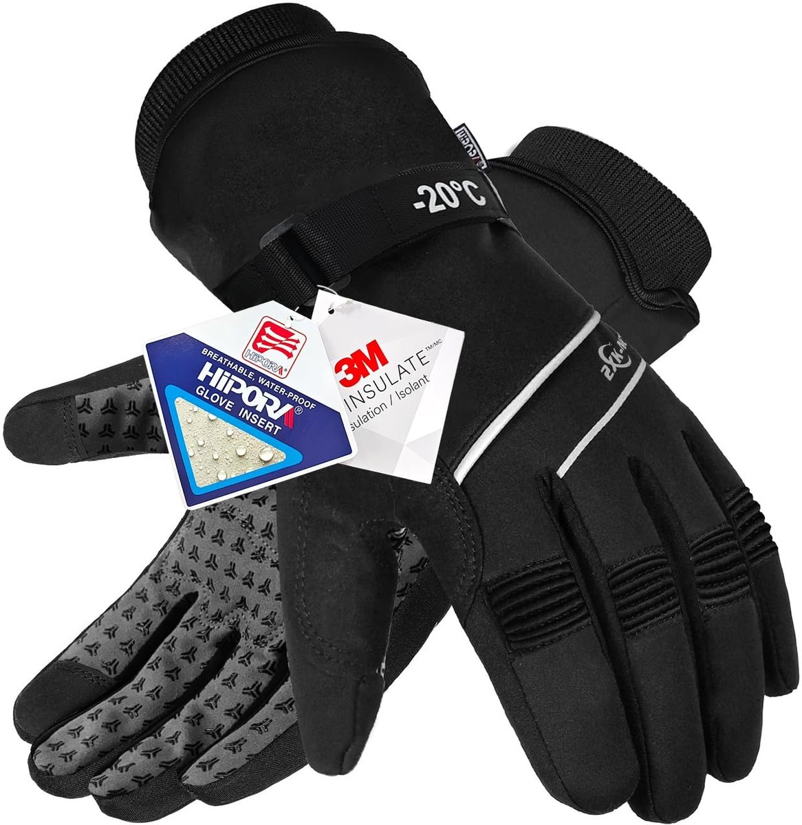 Omgoods - Waterdichte Skiwanten voor Volwassenen - 3M Thinsulate Winterhandschoenen