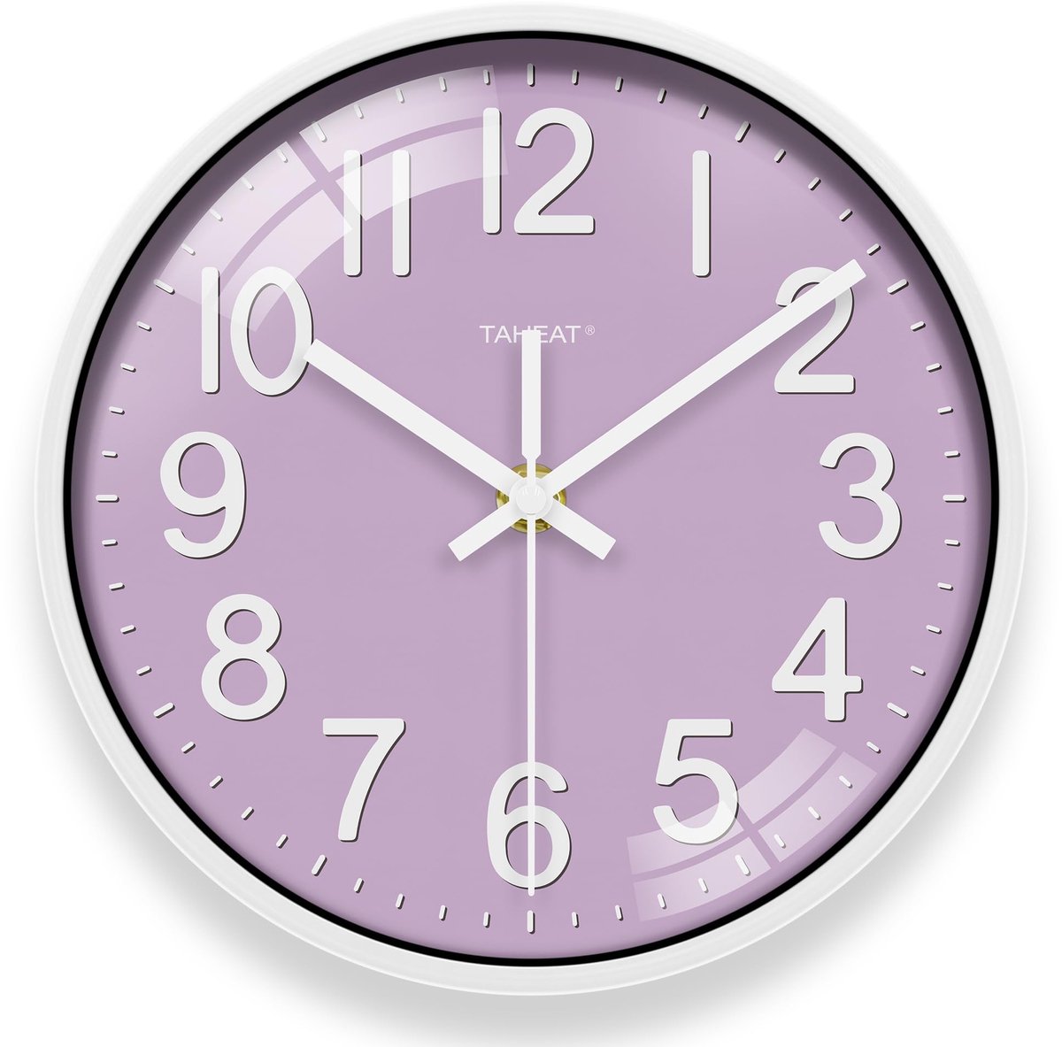 Omgoods - Wandklok 30cm - Stil en Decoratief in Paars