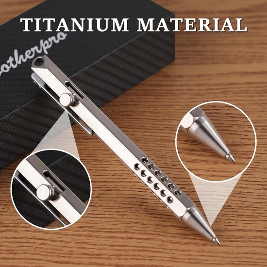 Omgoods - Titanium 6-Edge Hollow Bolt Action Pen - Lichtgewicht en Duurzaam — afbeelding 2