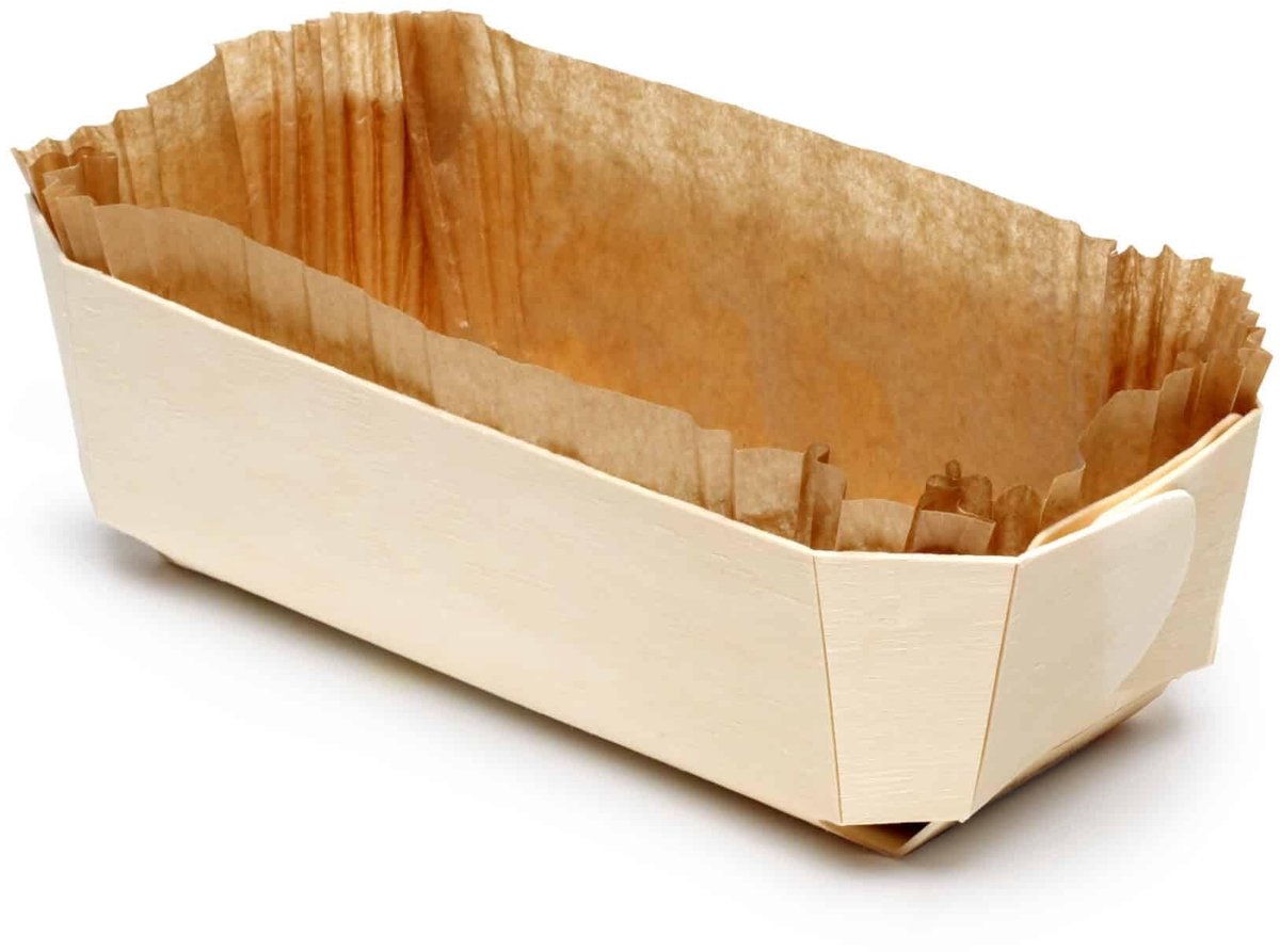 Omgoods - Set van 10 Houten Pani-Bakvormen met Waterdichte Doos