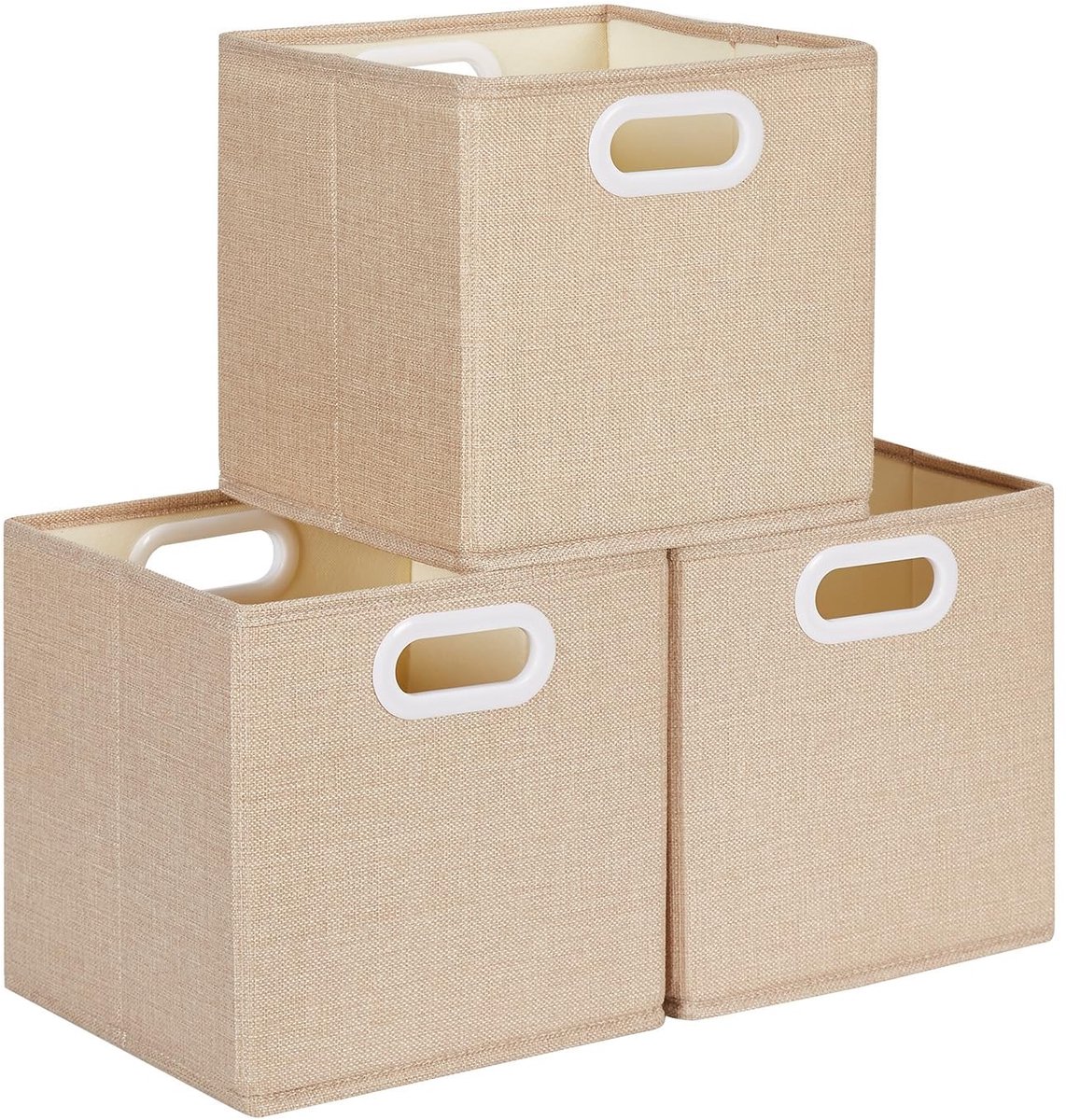 Omgoods - Set van 3 Opbergdozen van Stoffen voor Kallax met een Capaciteit van 41 Liter