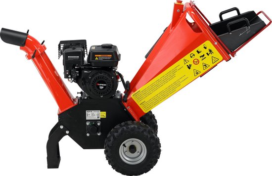 Professionele Benzine Hakselaar 4.8 kW (6.5 PK) - Loncin G200F Engine - Voor Takken tot Ø 100 mm - Met Luchtbanden — afbeelding 3