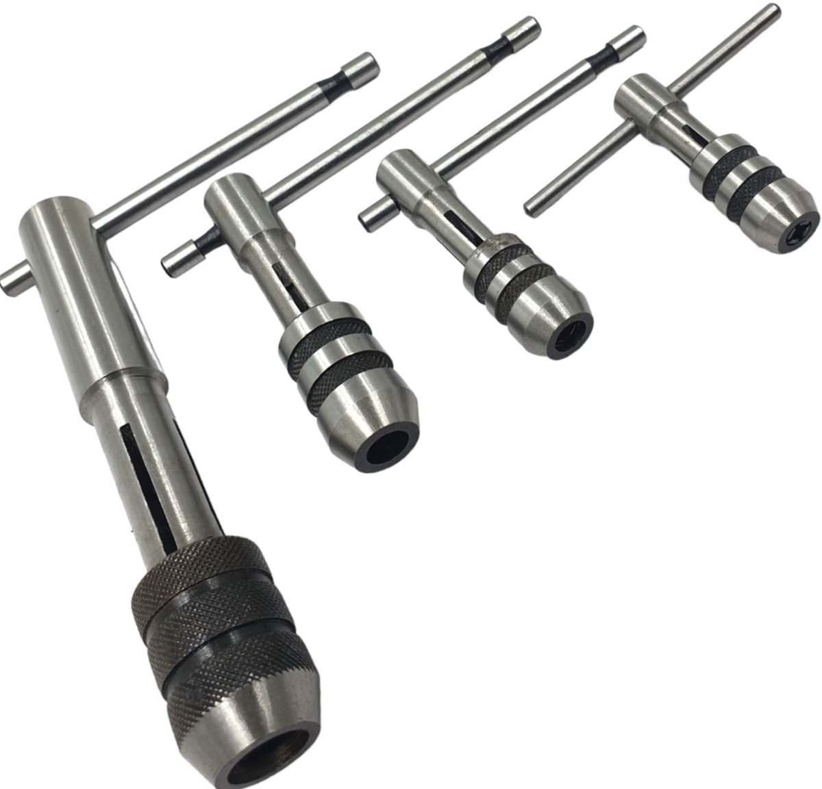Omgoods - T-handle Tap Wrench Set - 4 Stuks voor Tappen en Reamen