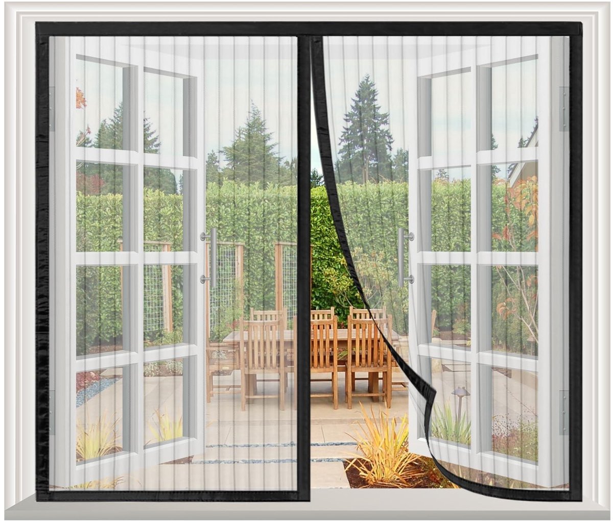 Omgoods - Magnetisch Vliegenraam voor Vensters - 150 x 130 cm
