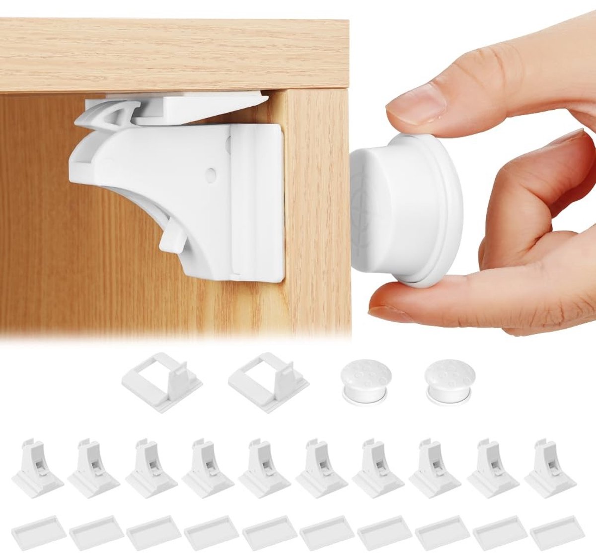 Omgoods - Magnetische Kastsloten voor Kinderen, Set van 10 Sloten