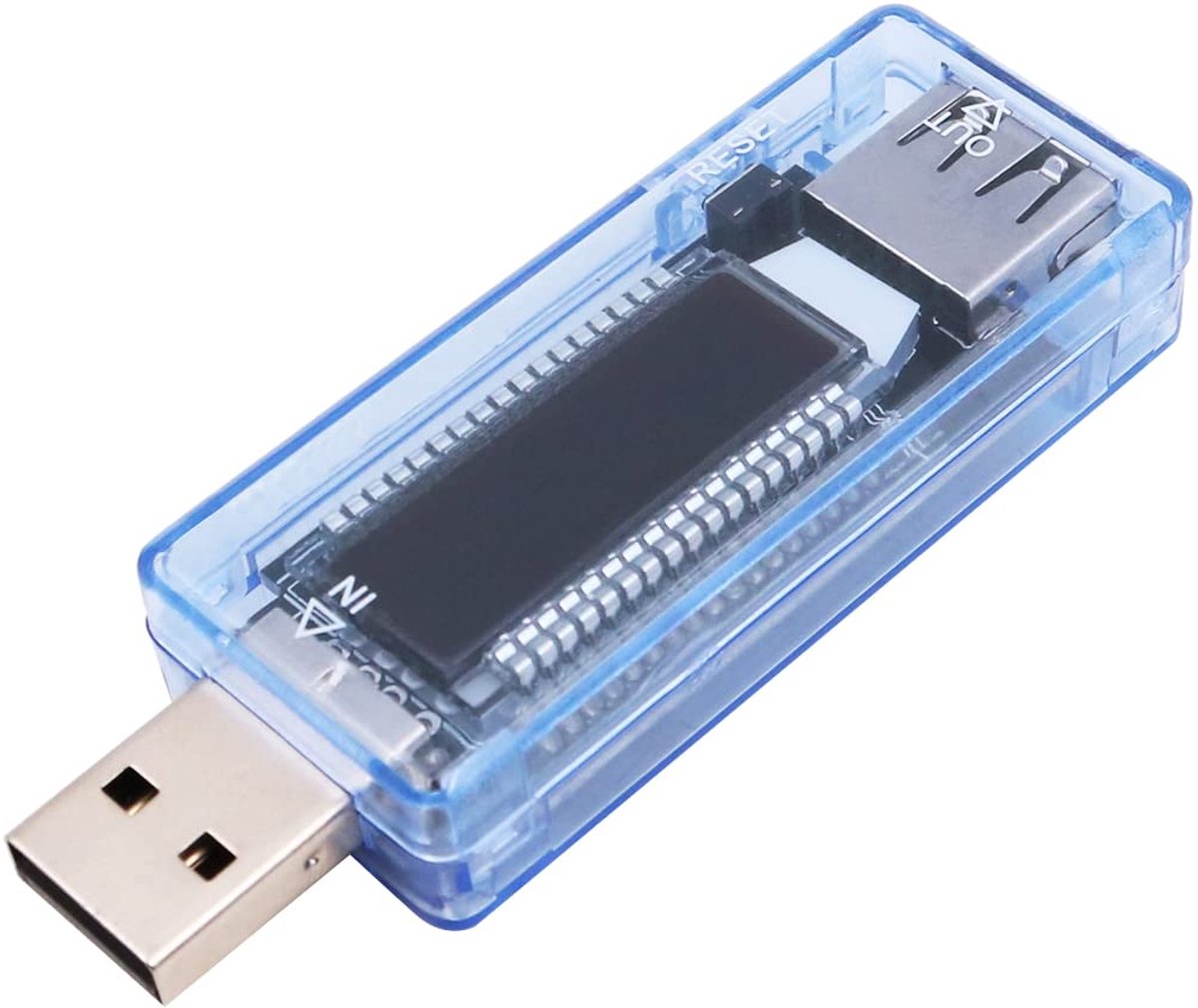 USB Spannings- en Stroomtester met Capaciteitsmeting