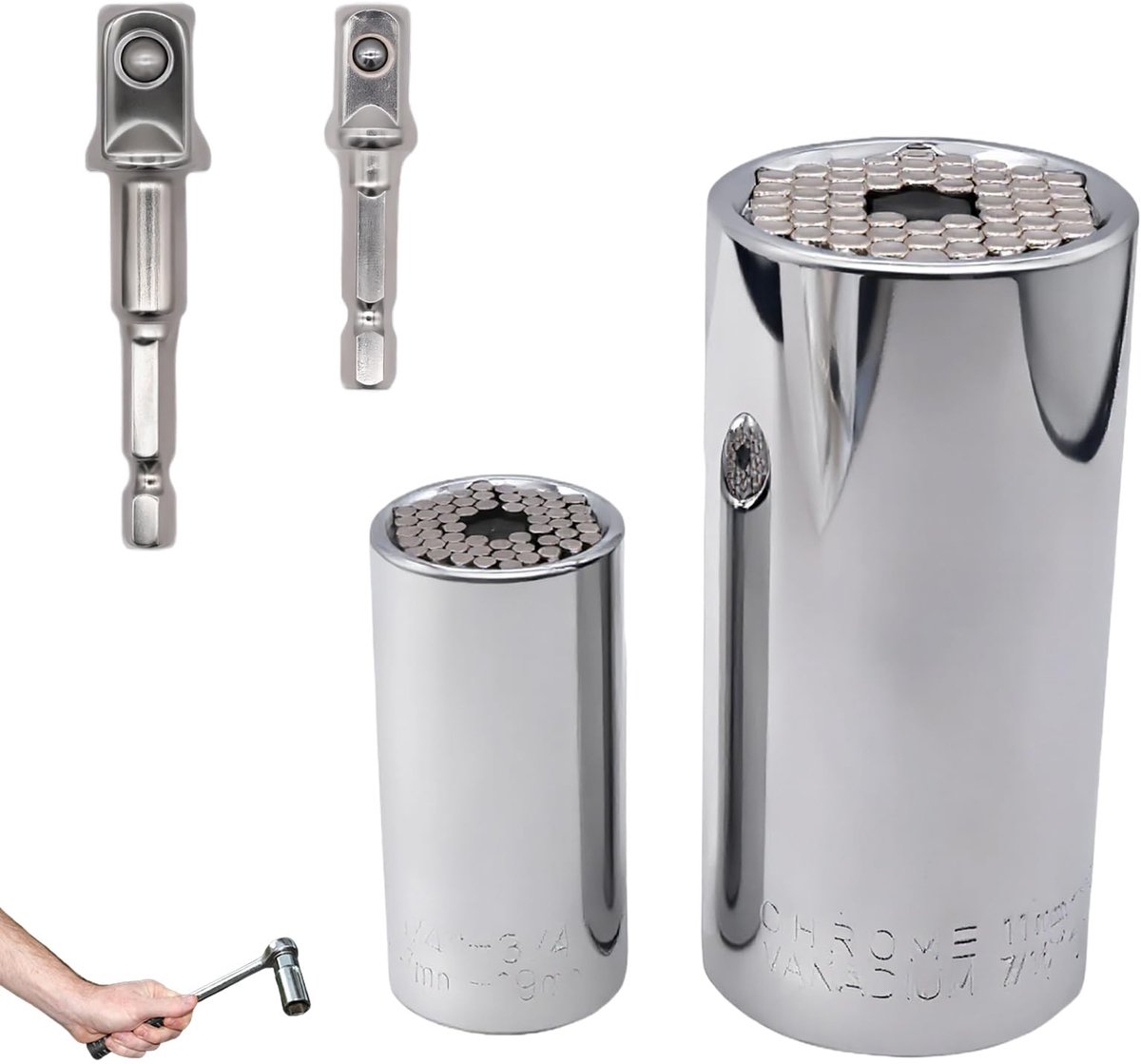 Omgoods - Set van 4 Universele Steeksleutels voor Klussers en Autotechnici