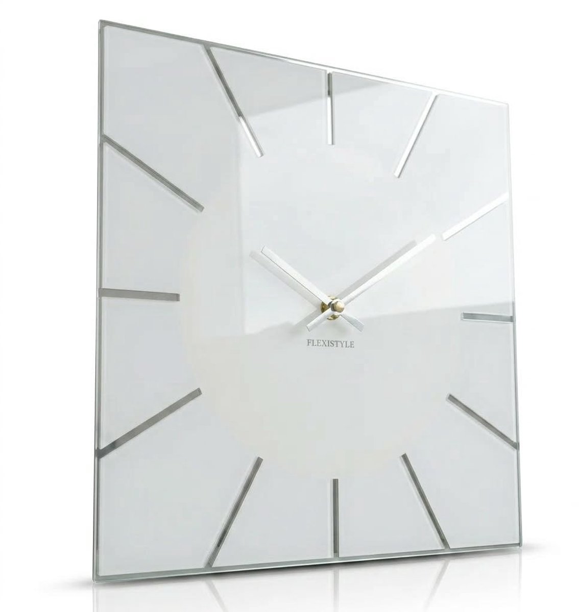Omgoods - Wandklok Vierkant 30 cm Diameter, Stil en Modern Design