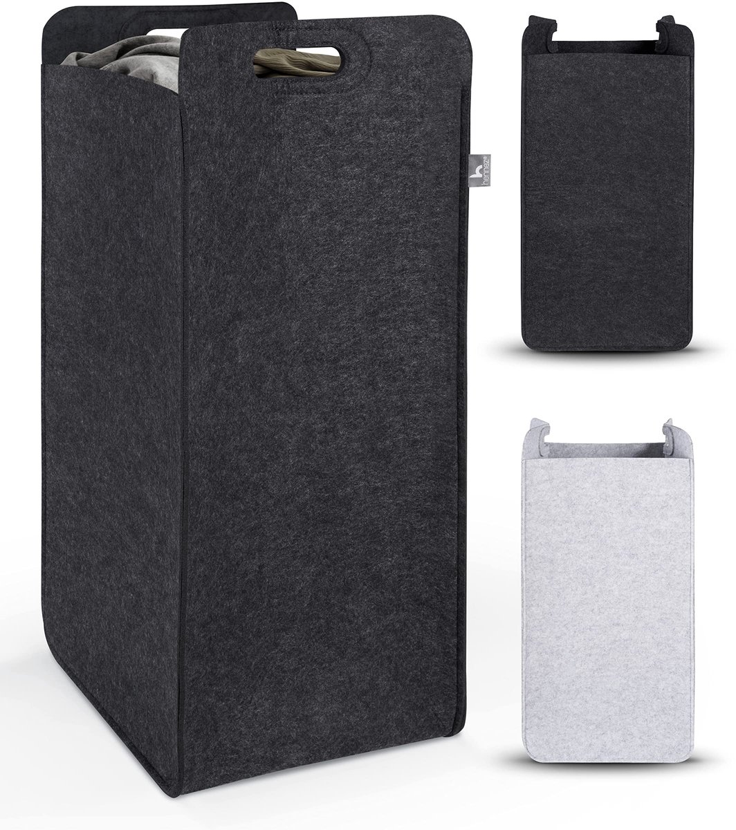 Omgoods - Vouwbare Wasmand met 80 Liter Capaciteit in Stijlvol Design