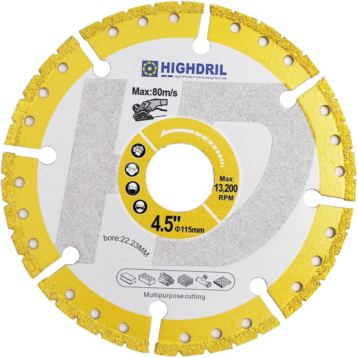 Omgoods - Diamant Snijblad 4-1/2inch voor Metaal en Bouwmaterialen