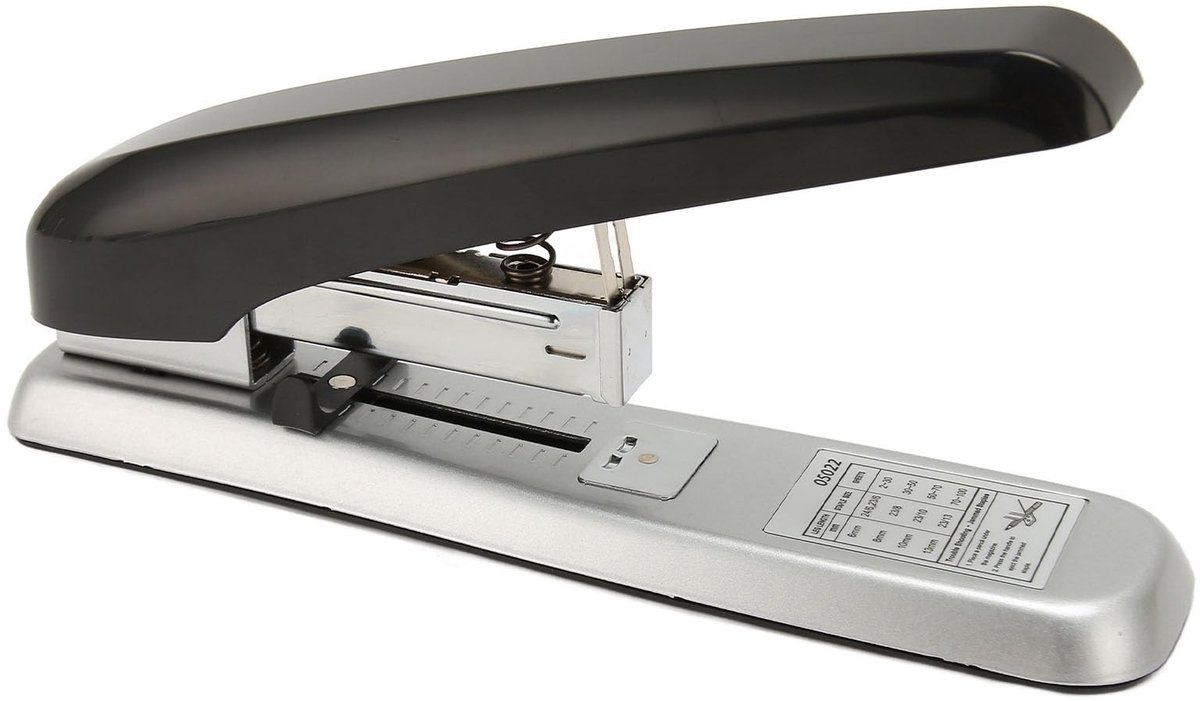 Omgoods- Nietmachine Ergonomisch - Capaciteit 100 Vel - Antislipontwerp - Compact en Draagbaar - Voor 23/8 en 23/24 Pinnen - Staal en Plastic - Papierbinder