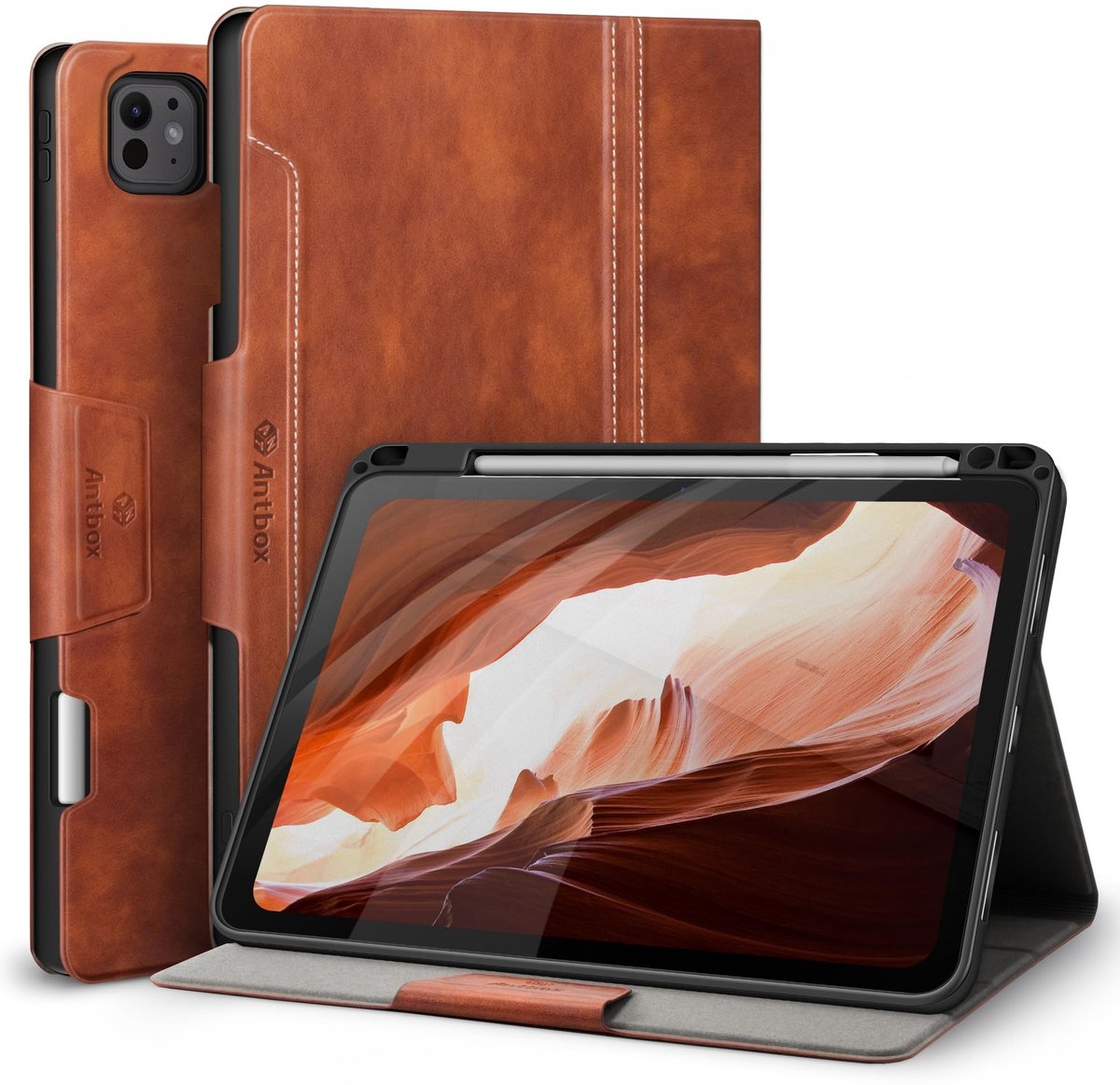 Omgoods - Hoes voor iPad Pro 11 Inch (M4) 2024 - Vegan Leer met Penhouder