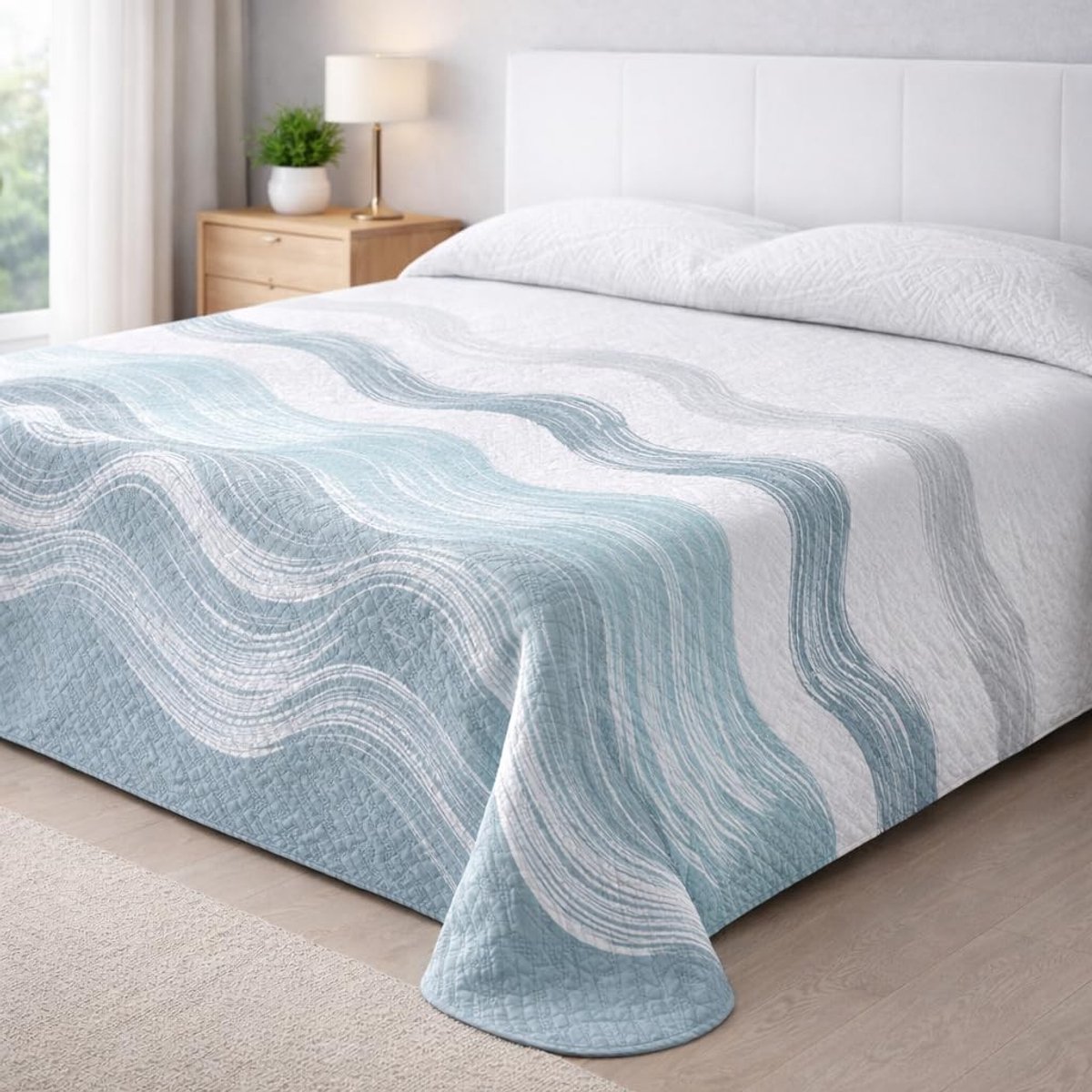 Omgoods - Paraiso Bedsprei voor 105 cm Bed - Bouti Groen 200 x 260 cm