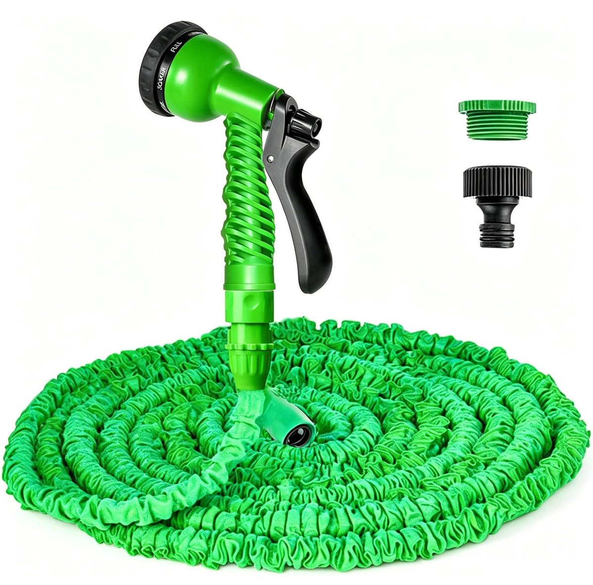 Omgoods - Uittrekbare Tuinslang 22.5m Met 8 Spray Nozzles