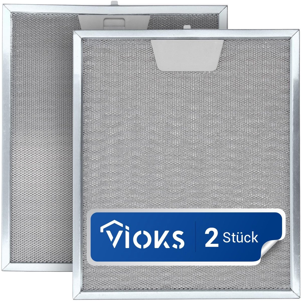 Omgoods - Vervangende Metaalfilter voor Afzuigkap - 2 Stuks