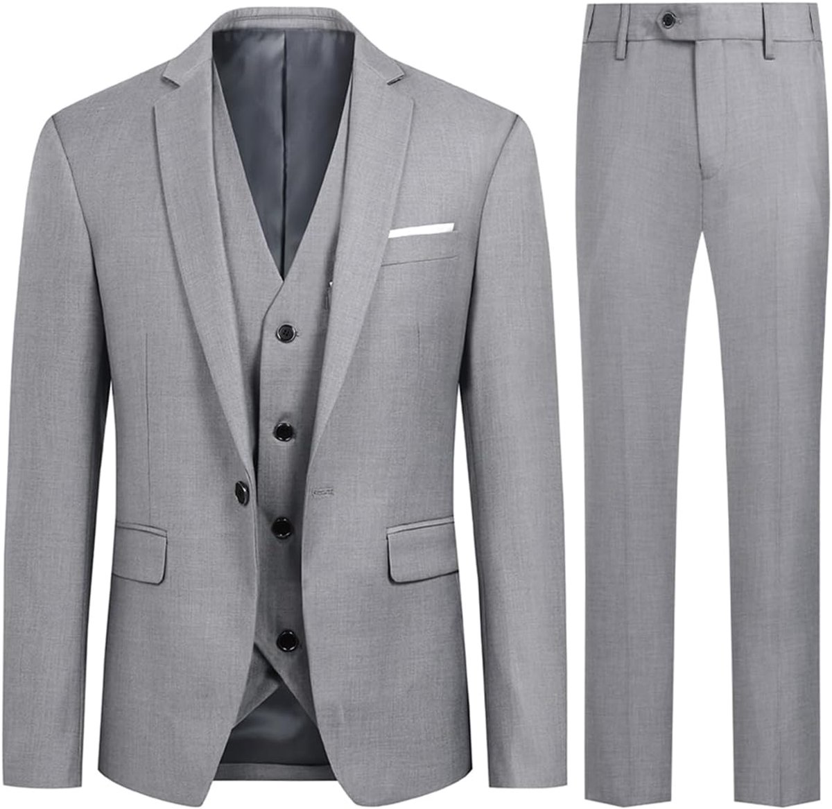 Herenpak, slim fit, 3-delig pak, modern herenpak, 3-delig, colbert, broek voor business, bruiloft