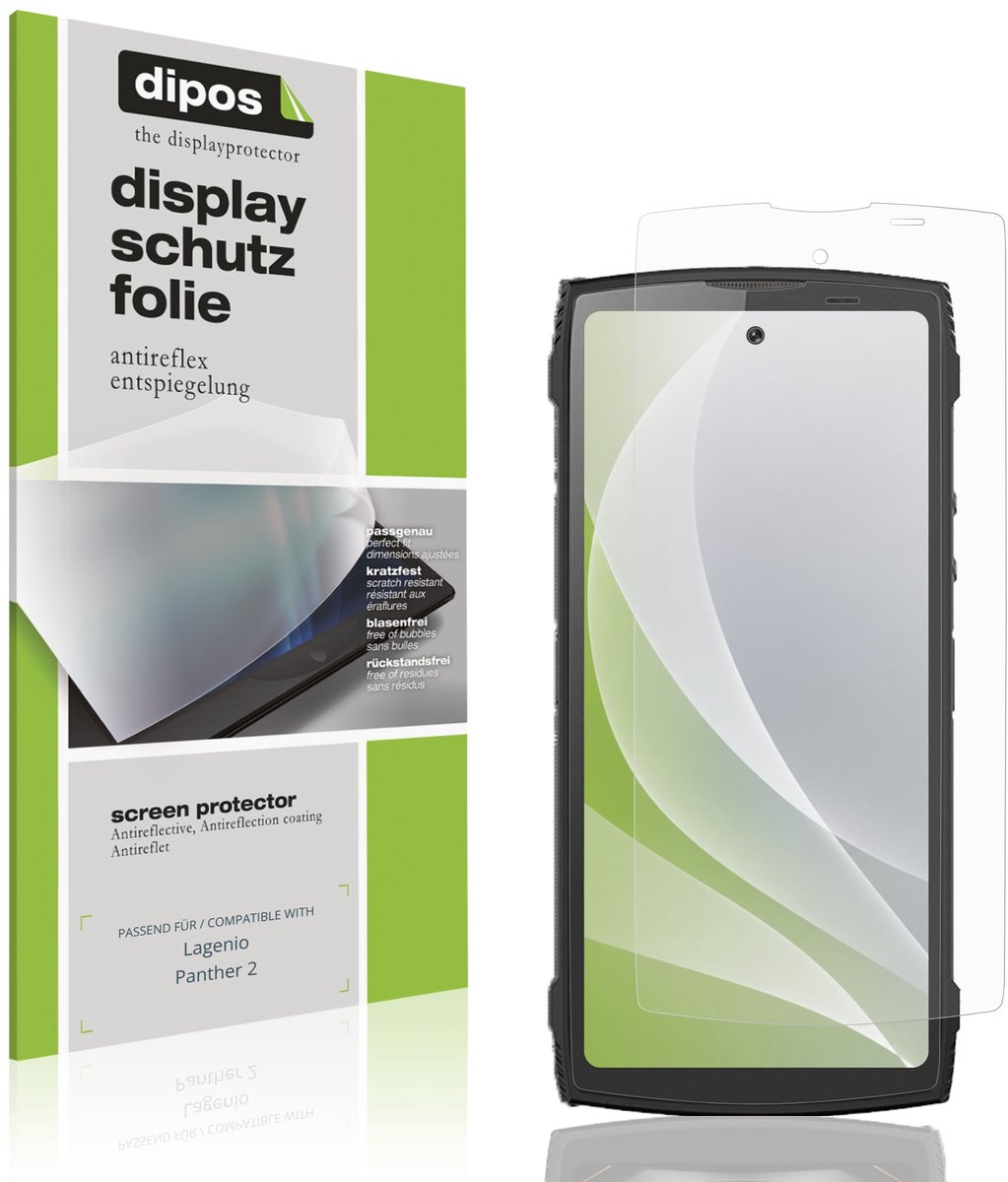 dipos – 4x Matte Beschermfolie geschikt voor Lagenio Panther 2 | Krasbestendige & antireflecterende Screenprotector Ultra-Thin