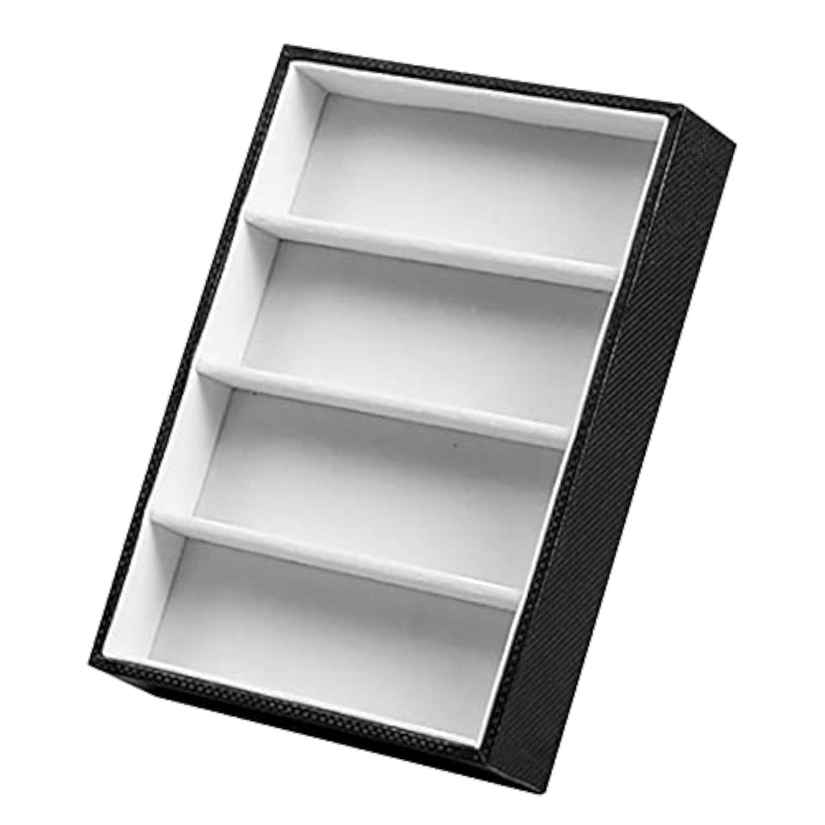 Omgoods - Zonnebril Display Case met 4 Grid - Sieraden Organizer Tray - Zwart