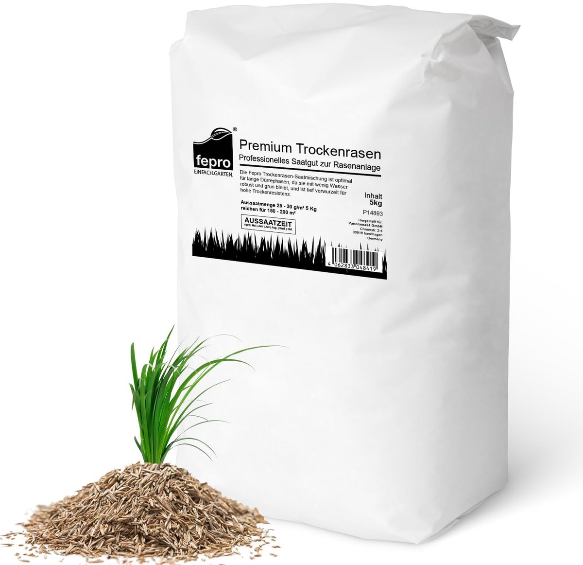 Omgoods - 5 kg Droog en Drought-Resistant Graszaad voor 200 m²