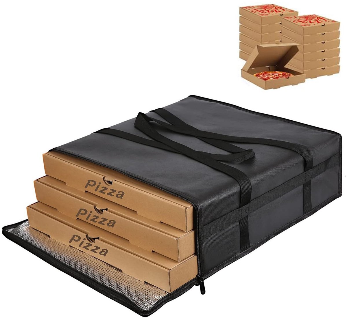 Omgoods - Opvouwbare Geïsoleerde Pizza Leveringstas